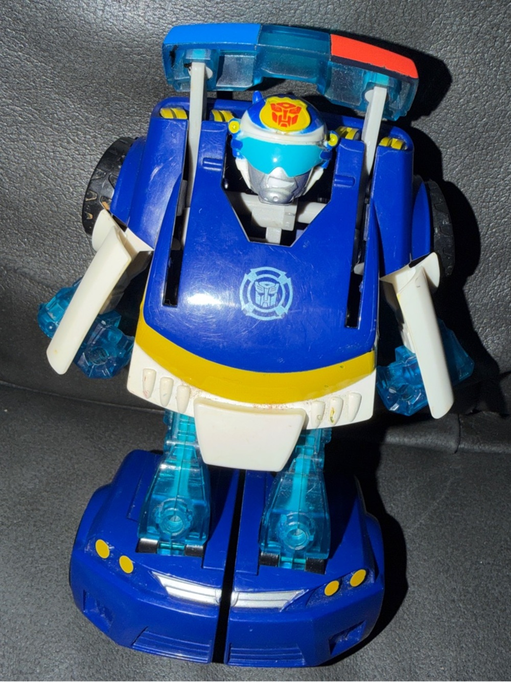 Transformers decepticon Blue Kids Robot Toy with Yellow Accents - Kids Toys